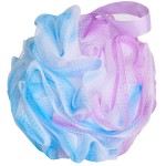 Urbanstrive Shower Bath Sponge XL 75g Soft Shower Loofahs Balls for Body Wash Men Women Bathroom Accessories, 1 Pack, Blue-Purple