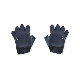 Under Armour Men\'s Training Half Finger Gloves, (044) Downpour Gray/Black/Harbor Blue, XX-Large