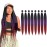 RUN SHUI Ombre Pre stretched Braiding Hair, 36 Inch 3 tones Braid Hair Extensions, 8 packs Multi Color blend braiding hair pre-stretched, Crochet Hair Braiding(36\'\'-8packs,1b/purple/burg)