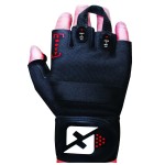 skott Evo 2 Weightlifting Gloves with Integrated Wrist Wrap Support-Double Stitching for Extra Durability-Get Ripped with The Best Body Building Fitness and Exercise Accessories (Medium, Black)