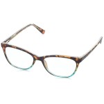 Foster Grant Sofia Vergara x womens Teresa Glasses Reading Glasses, Tortoise and Crystal Turquoise, 52 mm US