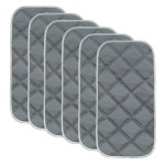 Sunny zzzZZ 6 Pack Baby Waterproof Changing Pad Liners - Quilted Thicker Ultra Soft Changing Table Cover Liners - Durable & Easy to Clean - Grey - 23 x 11