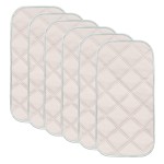Sunny zzzZZ 6 Pack Baby Waterproof Changing Pad Liners - Quilted Thicker Ultra Soft Changing Table Cover Liners - Durable & Easy to Clean - Pink - 23 x 11