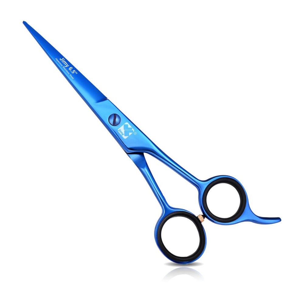 Jimy 6.5 Hair Scissors Professional - Ultra Sharp Razor Edge Stainless-Steel Scissors to Cut Hair - Ergonomic Design Salon Quality Hair Shears for Men, Women & Barbers