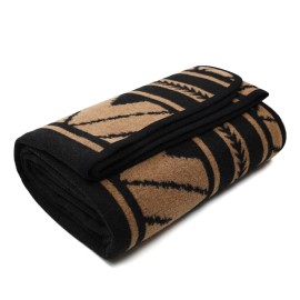 ACUSHLA Merino Wool Camp Blanket - Soft Warm Thick Washable Large Outdoor Camping Travel Throw Blanket All Weather, Sierra Khaki 79 x63