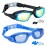 EWPJDK Swim Goggles - 2 Pack Swimming Goggles Anti Fog No Leaking For Adult Women Men (Aqua & Light Blue)