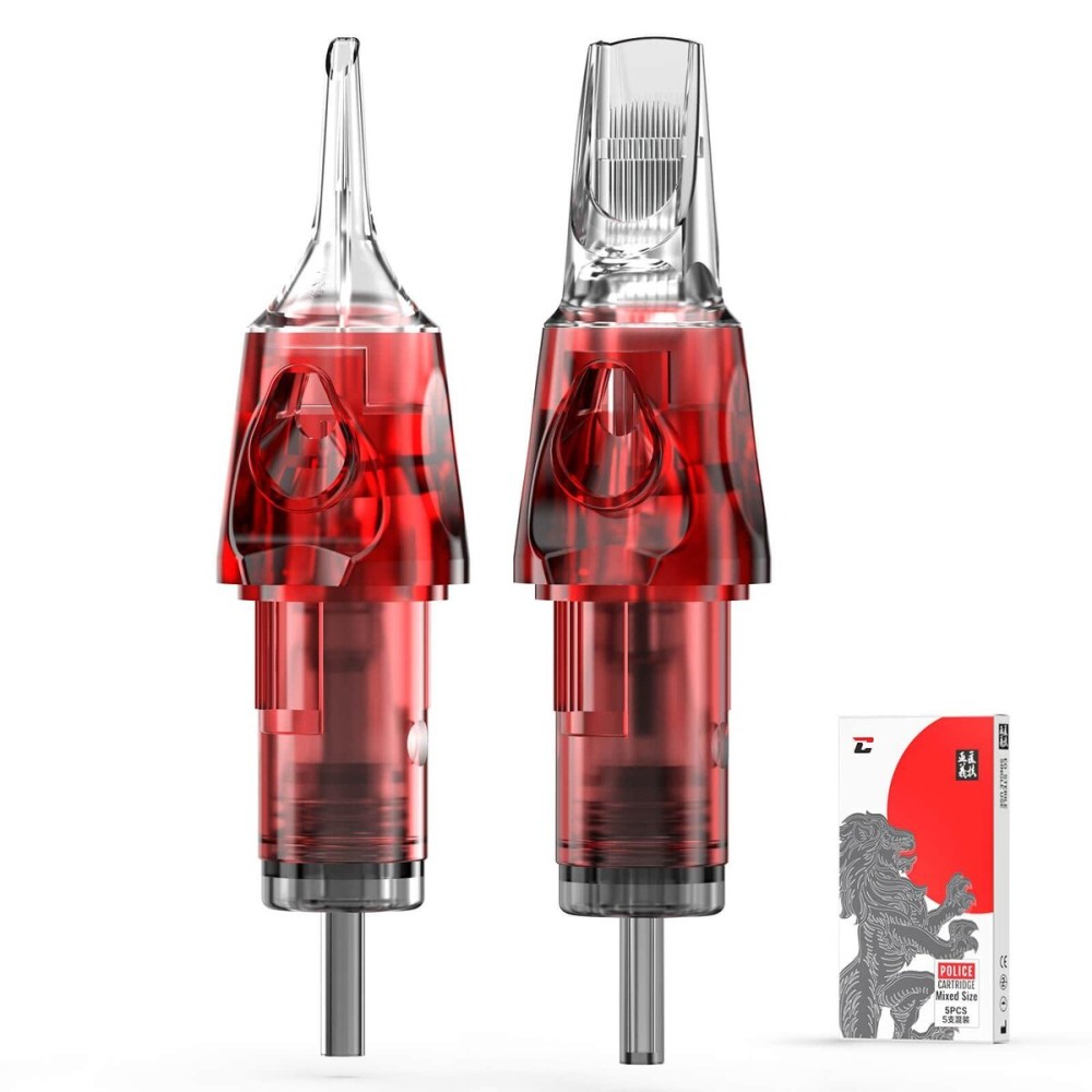CNC Tattoo Cartridges Needles with Membrane 5Pcs Disposable Tattoo Needles Mixed Sizes 1003RL,1209RS,1215RM,1209RL,1007RLT EN04-SYZ