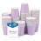 Prgery 100 Pack 3 oz Paper Cups, Bathroom Cups Disposable,Moushwash Cup Small Snack Cup for Water, Juice, Candy Ideal for Party Bathroom and OfficePurple
