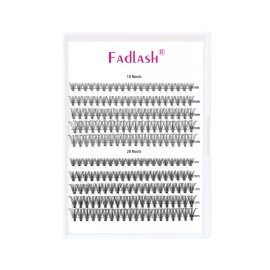 Lash Clusters Extensions Large Tray Individual Lashes 10D 20D Mix Natural Soft C Cur Black Faux Mink Volume Lash Extensions Reusable Artificial Eyelashes (10D+20D-0.07-C, 8-16mm)