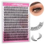 Individual Lashes Large Tray D Curl Lash Clusters 10D 20D 30D 40D Individual Lash Extensions Cluster Lashes Lash Extension Supplies Eyelash Clusters (20D-0.07D, 13mm)