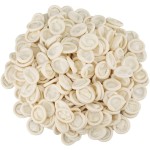 G2PLUS Disposable Finger Cots, 600pcs White Latex Rubber Finger Gloves, Rolled Edge Protective Covers for Nail Art, Lab Use, Crafting