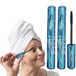Mascara for Older Women 60 Plus, Mascara for Women over 60 with Thinning Lashes, Waterproof Mascaras Black, Hypoallergenic Tubing Black Volume and Length for Sensitive Eyes (2 Pack)