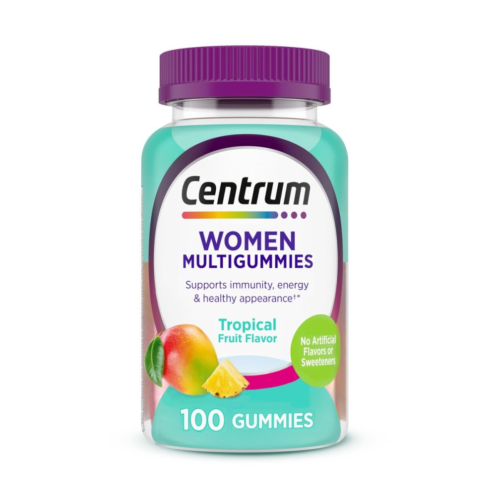 Centrum Womens Multivitamin Gummies, Immune, Energy, Healthy Appearance Support, 100 Count, 50 Day Supply
