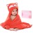 TBEZY Baby Hooded Towel with Unique Animal Design Ultra Soft Thick Cotton Bath Towel for Newborn (Fox)