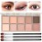10 Colors Eyeshadow Palette,Light Beige Nude Pink Brown Naturing Eye Shadow Makeup,Blendable High Pigmented,Neutral Smokey,Long Lasting High Pigment Matte Eyeshadow for Older Women Gift Kit (Milk Tea)