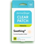 DERMA ANGEL Invisible Salicylic Acid Pimple Patches for Face - Redness Reducing Hydrocolloid Acne Patches, Clear Pimple & Zit Patches for Blind Pimples - 132 Count 2 Sizes Soothing Plus (Clear Patch)