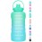 HydroPal 1 Gallon Water Bottles with Straw, 128 oz Water Bottle BPA Free Innovative 2-IN-1 Lid Gym Bottle with Times to Drink Motivational, Large for Sports Fitness Camping Water Jug 13.8X5.5 inch