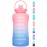 HydroPal 1 Gallon Water Bottles with Straw, 128 oz / 3.8L Water Bottle BPA Free Innovative 2-IN-1 Lid Gym Bottle with Times to Drink Motivational, Large for Sports Fitness Camping Water Jug One Gallon