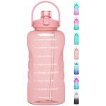 HydroPal 1 Gallon Water Bottles with Straw, 128 oz Water Bottle BPA Free Innovative 2-IN-1 Lid Gym Bottle with Times to Drink Motivational, Large for Sports Fitness Camping Water Jug 13.8X5.5 inch