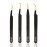 SIVOTE Fiber Tip Lash Tweezers for Eyelash Extensions with Diamond Grip, Black, Set of 4 - Precise Tips Japanese Steel for Classic, Volume & Mega Volume Lashes, Anti-Rust - Ideal for Lash Artists