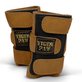 Tiger Paw Authentic Gymnastics Wrist Supports (Sold in Pairs) - Original Competition-Grade Gymnastics Wrist Guards, Wrist Support Braces, Adjustable, Made in USA Hand Wraps (Sienna - Extra Small)