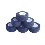 Transun Moo 6 Pack 1 x 5 Yards Self Adhesive Bandage Wrap Breathable Cohesive Vet Wrap for Pets, Elastic Self-Adherent Tape for Sports, Wrist, Ankle (Black)