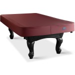 BEARCOVER Heavy Duty Leatherette Billiard Pool Table Cover, Waterproof & Tearproof Cover for Pool Table 7/8/9FT (10 Colors Available) (9 Feet/Bordeaux red)