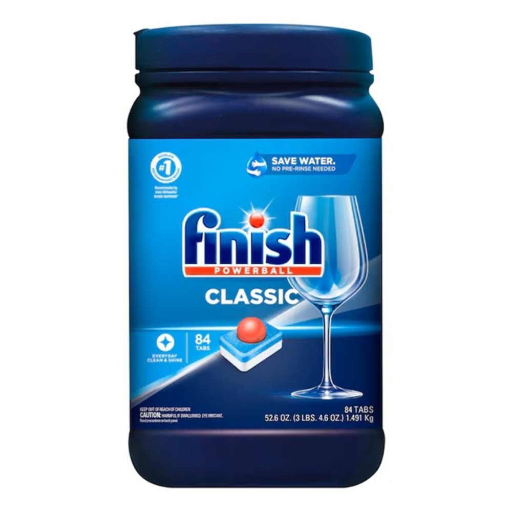 FINISH Classic, Dishwasher Detergent, Powerball, Dishwashing Tablets, Dish Tabs, 84 Count