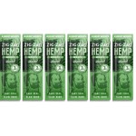 ZIG-ZAG Hemp Wraps 6-Pack - Natural (2 Wraps Per Pack) 100% Natural, Slow-Burning Hemp Wraps