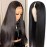 22Inch V Part Wigs Human Hair Straight Brazilian Human Hair Wigs for Black Women Upgrade U Part Wigs No Sew in NO Glue Half Wigs Human Hair 180% Density Natural Color
