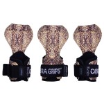 Cobra Grips PRO Weight Lifting Gloves Heavy Duty Straps Alternative Power Lifting Hooks for Deadlifts Adjustable Neoprene Padded Wrist Support Bodybuilding (FIT GL Sub Leather)