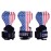 Cobra Grips PRO Weight Lifting Gloves Heavy Duty Straps Alternative Power Lifting Hooks For Deadlifts Adjustable Neoprene Padded Wrist Support Bodybuilding (FIT USA FLAG Leather)