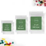 Seal Fresh Assorted Resealable Plastic Bags 600 Pack - Clear Reclosable Variety Pack (2 x 2, 2 x 3, 3 x 4 Inch) with Zipper Seal for Jewelry, Beads, Small Parts, Crafts