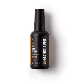 MANSCAPED The Foot Duster, Men\'s Cooling & Soothing Foot Deodorant Spray, Featuring Tea Tree, Coconut, Peppermint Oil, Refined Scent, 1.89 fl. oz.