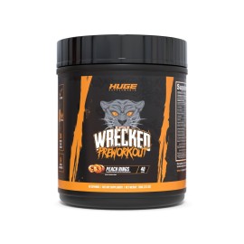Wrecked Pre Workout Powder, Advanced Formula, Boosts Energy, Focus, Pumps & Performance, 10g L-Citrulline, 6.4g Beta Alanine, 5g Tyrosine, 1g Alpha GPC, 375mg Fast-Acting Caffeine & More (40 Servings)