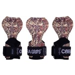 Cobra Grips PRO Weight Lifting Gloves Heavy Duty Straps Alternative Power Lifting Hooks for Deadlifts Adjustable Neoprene Padded Wrist Support Bodybuilding (FIT Leo Leather)
