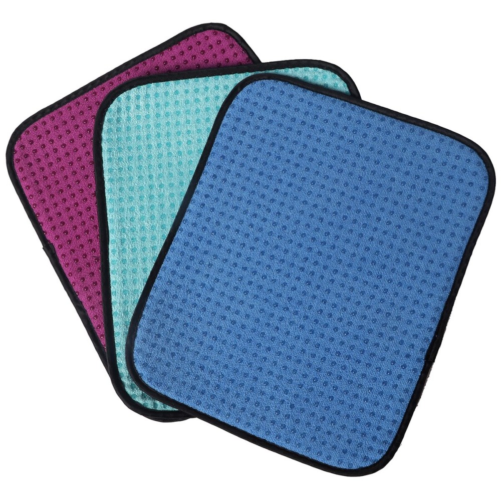 TonGass (3-Pack Multicolor Microfiber Bowling Ball Towel - 10x8 Premium Quality Bowling Ball Shammy Pad with Easy-Grip Dots - Clean from Dirt and Oil to Improve Grip and Precision