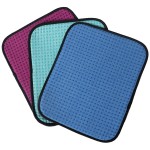 TonGass (3-Pack Multicolor Microfiber Bowling Ball Towel - 10x8 Premium Quality Bowling Ball Shammy Pad with Easy-Grip Dots - Clean from Dirt and Oil to Improve Grip and Precision