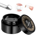 Beetles Solid Nail Glue Gel for False Tips, 15g Strong Adhesion for Press on Acrylic Tips, Clear Hard Gel 3D Sculpting for Christmas Nail Art UV Light Cured