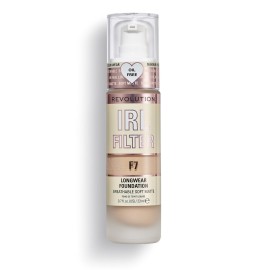 Revolution, IRL Filter Longwear Foundation, Soft & Breathable Formula, Medium to Full Coverage, Matte Finish, F7, 0.7 fl oz