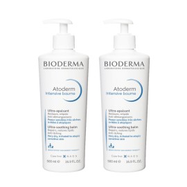Bioderma Atoderm Intensive Balm Duo Pack Ultra-Nourishing Body Cream for Very Dry Skin, 2x16.9 Fl Oz
