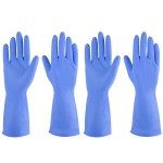 IUCGE Blue Medium Protective Dishwashing Gloves, Pack of 4
