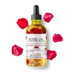 USA Made Multipurpose Rose Oil, Moisturizing Hair & Body Oil, Vitamin E Oil with Apricot, Sweet Almond, and Bergamot Essential Oils for Skin, Body & Face Oil for