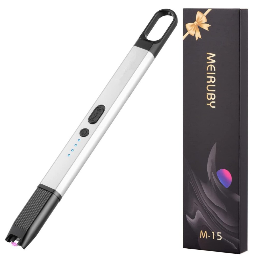 MEIRUBY Electric Candle Lighter (USB Rechargeable Arc Windproof Flameless ), Mothers Day Gifts for Women Mom Nana Wife Sister Nana Men Dad Boyfriend