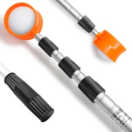 prowithlin Golf Ball Retriever, 15ft Aluminum Alloy Golf Balls Retrievers Telescopic Golf Accessories Golf Gift