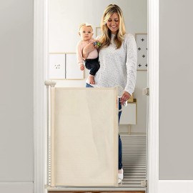 Momcozy Retractable Baby Gate, 33 Tall, Extends up to 55 Wide, Child Safety Baby Gates for Stairs, Doorways, Hallways, Indoor, Outdoor