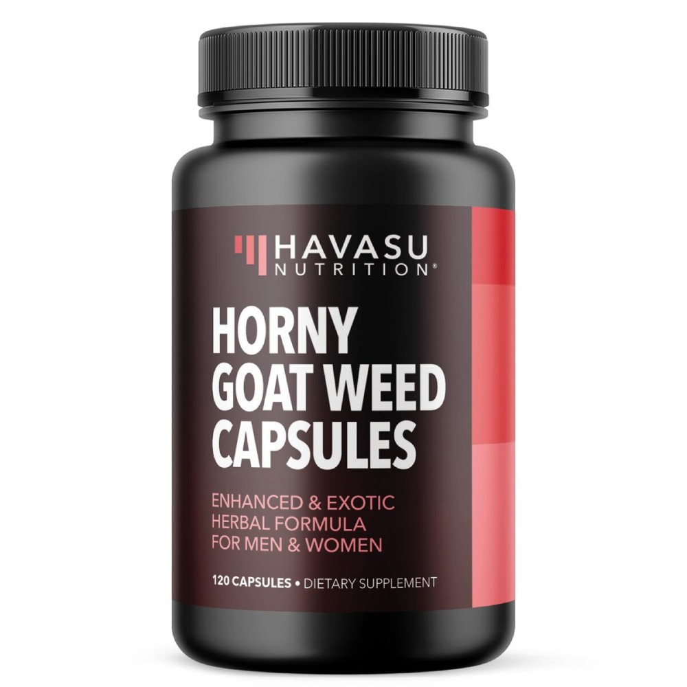 Horny Goat Weed Capsules for Men & Women - Extra Strength Performance & Energy Support with Tongkat Ali, Muira Puama, and Saw Palmetto - 2 Month Supply Herbal Supplement for Increased Endurance