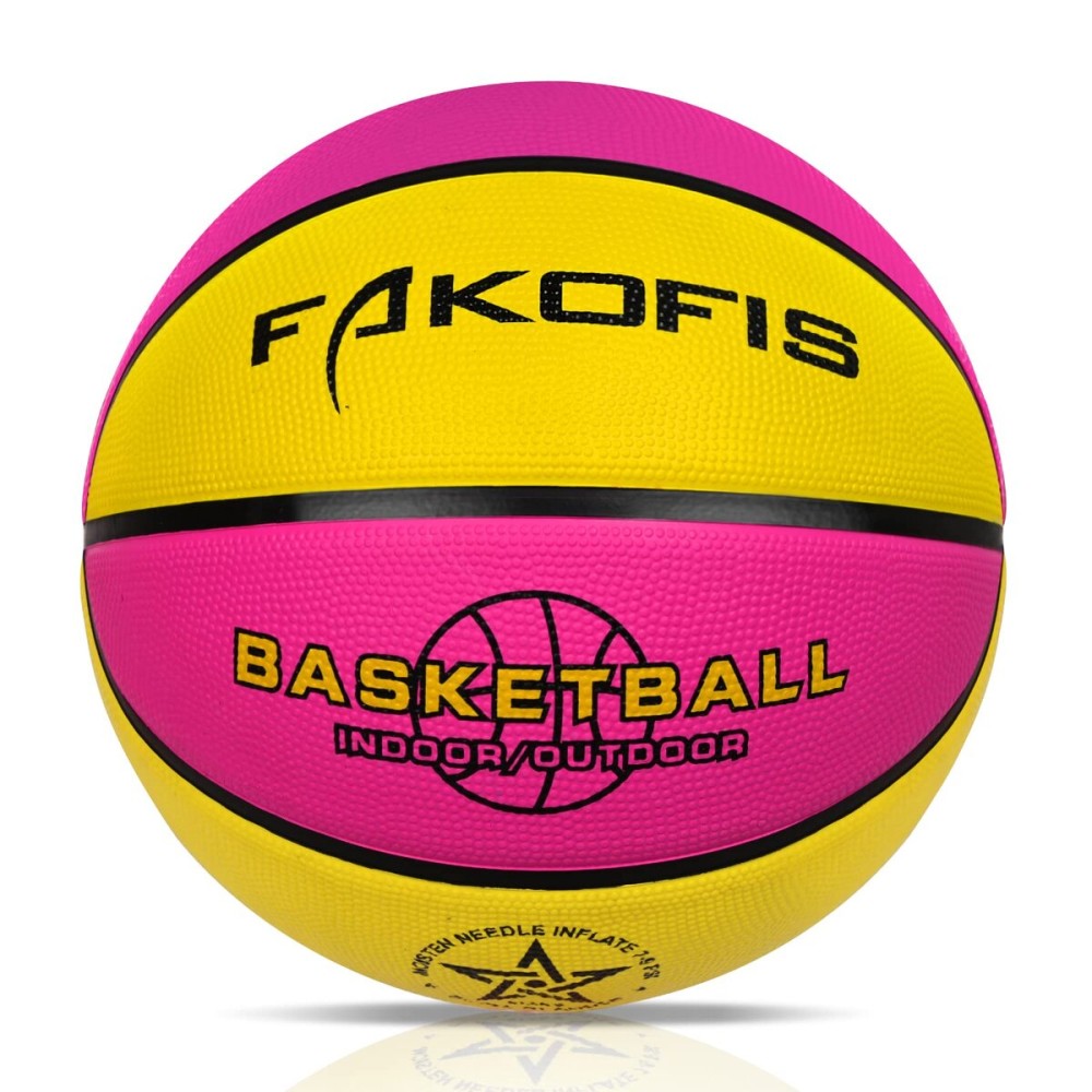 FAKOFIS Kids Basketball Size 3(22),Youth Basketballs Size 5(27.5) for Play Games Indoor Backyard,Outdoor Park,Beach & Pool