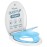 YASFEL Toddler Toilet Seat, Potty Training Toilet Seat for Toddlers, Kids & Adults Plastic Toilet Seats Elongated Slow Close with Magnets(Blue White, 18.5)