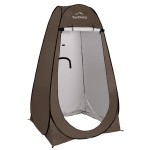 Your Choice Pop Up Privacy Shower Tent - Portable Changing Tent for Camping, Beach & Hiking - 6.2FT Lightweight with Carry Bag, Quick Setup & Full Coverage - Brown